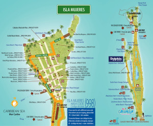 Isla Mujeres Map | Cancun Tips